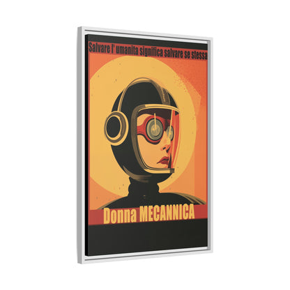 Donna Meccanica Retro Sci-Fi Vintage Poster | Museum-Quality Fine Art Print