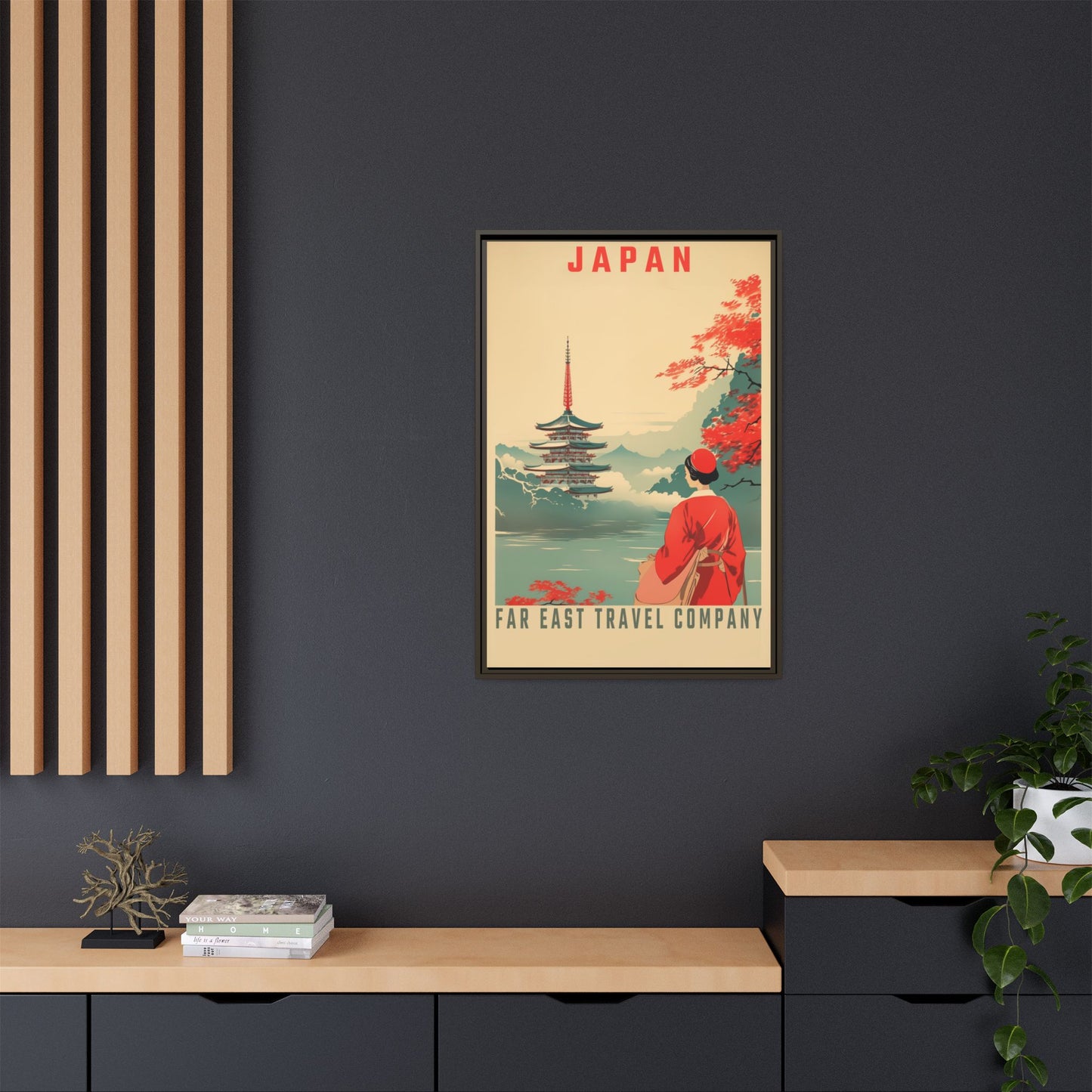 Japan Far East Travel Company Vintage Poster | Museum-Quality Fine Art Print