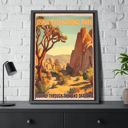 Framed Poster — Joshua Tree National Park Vintage Travel Print