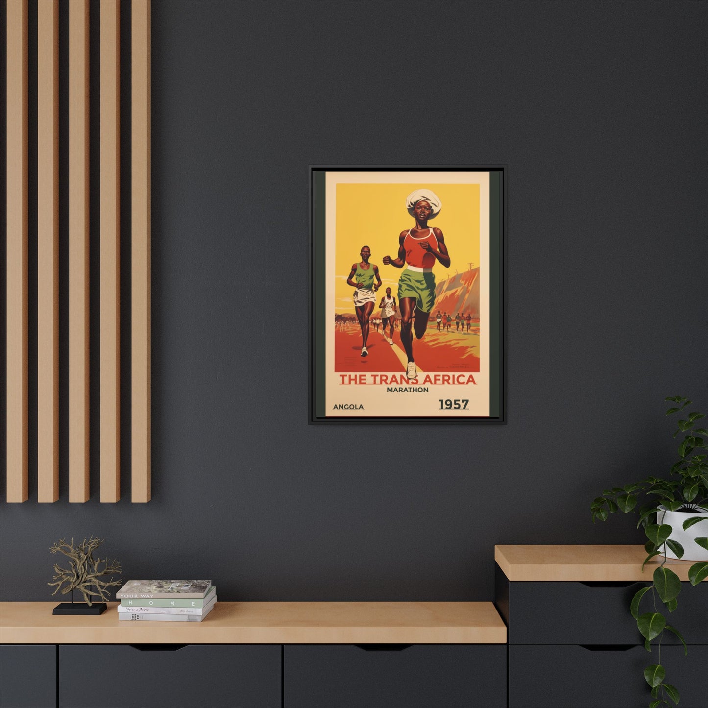 Trans-Africa Marathon 1957 Vintage Poster | Fine Art Print