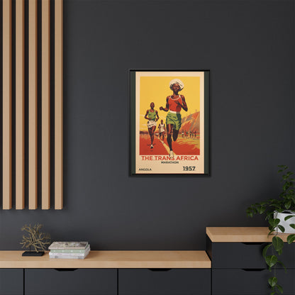 Trans-Africa Marathon 1957 Vintage Poster | Fine Art Print