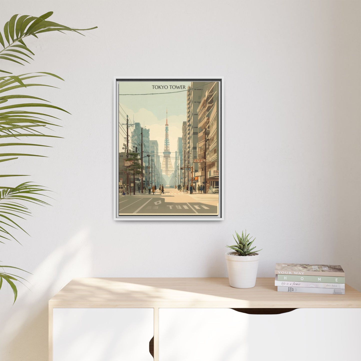 Tokyo Tower Vintage Travel Poster | Museum-Quality Fine Art Print