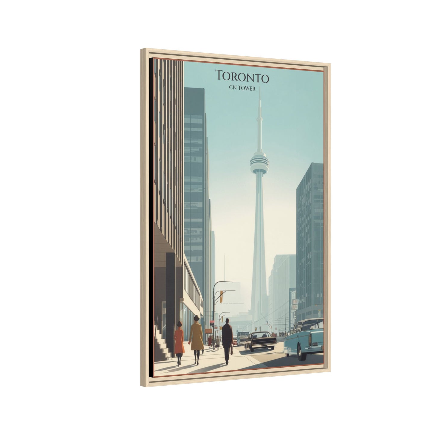 Toronto CN Tower Vintage Travel Poster | Museum-Quality Fine Art Print