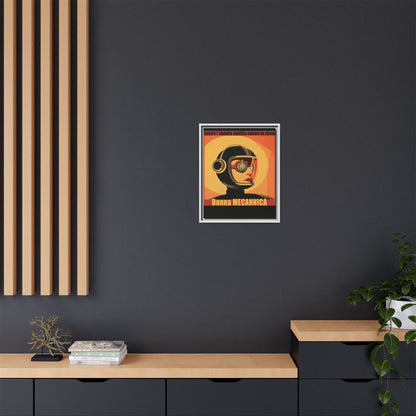 Donna Meccanica Retro Sci-Fi Vintage Poster | Museum-Quality Fine Art Print