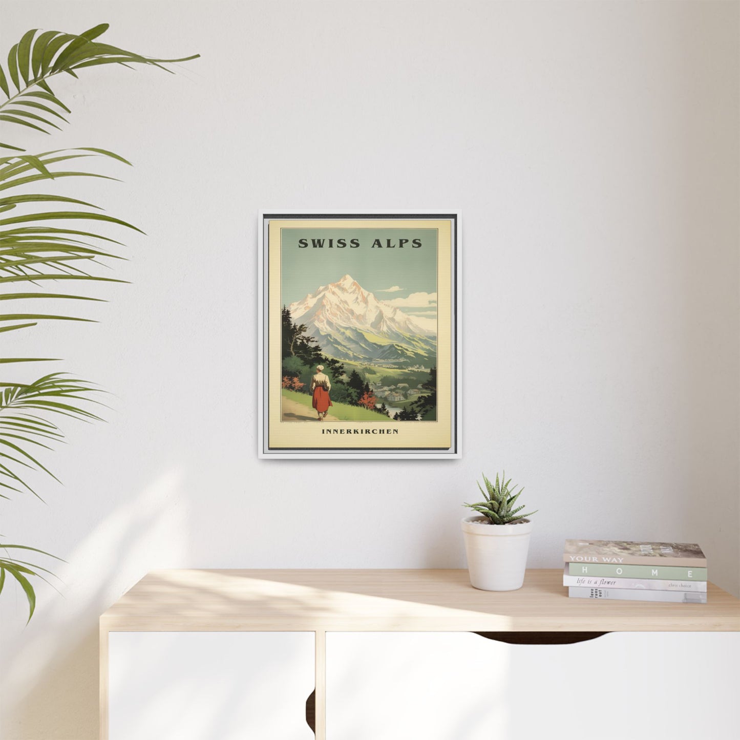 Swiss Alps Vintage Travel Poster | Fine Art Print