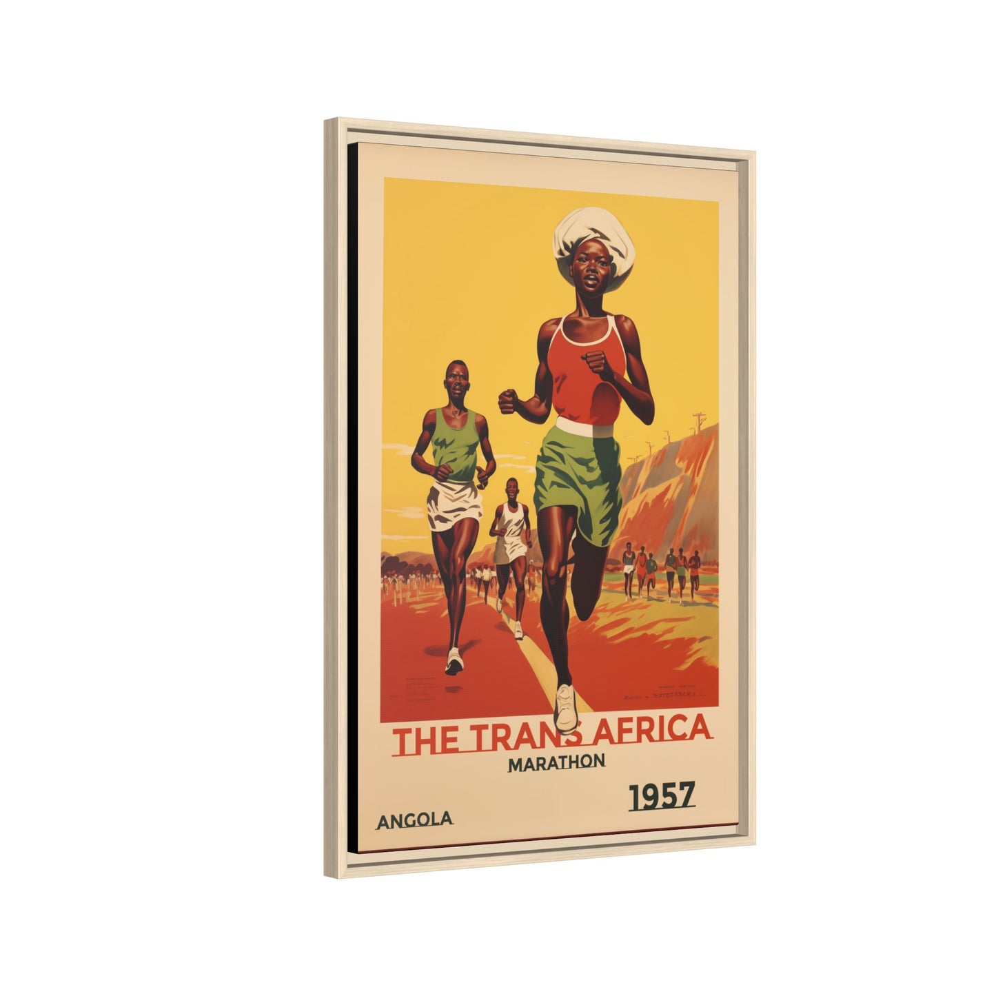 Trans-Africa Marathon 1957 Vintage Poster | Fine Art Print