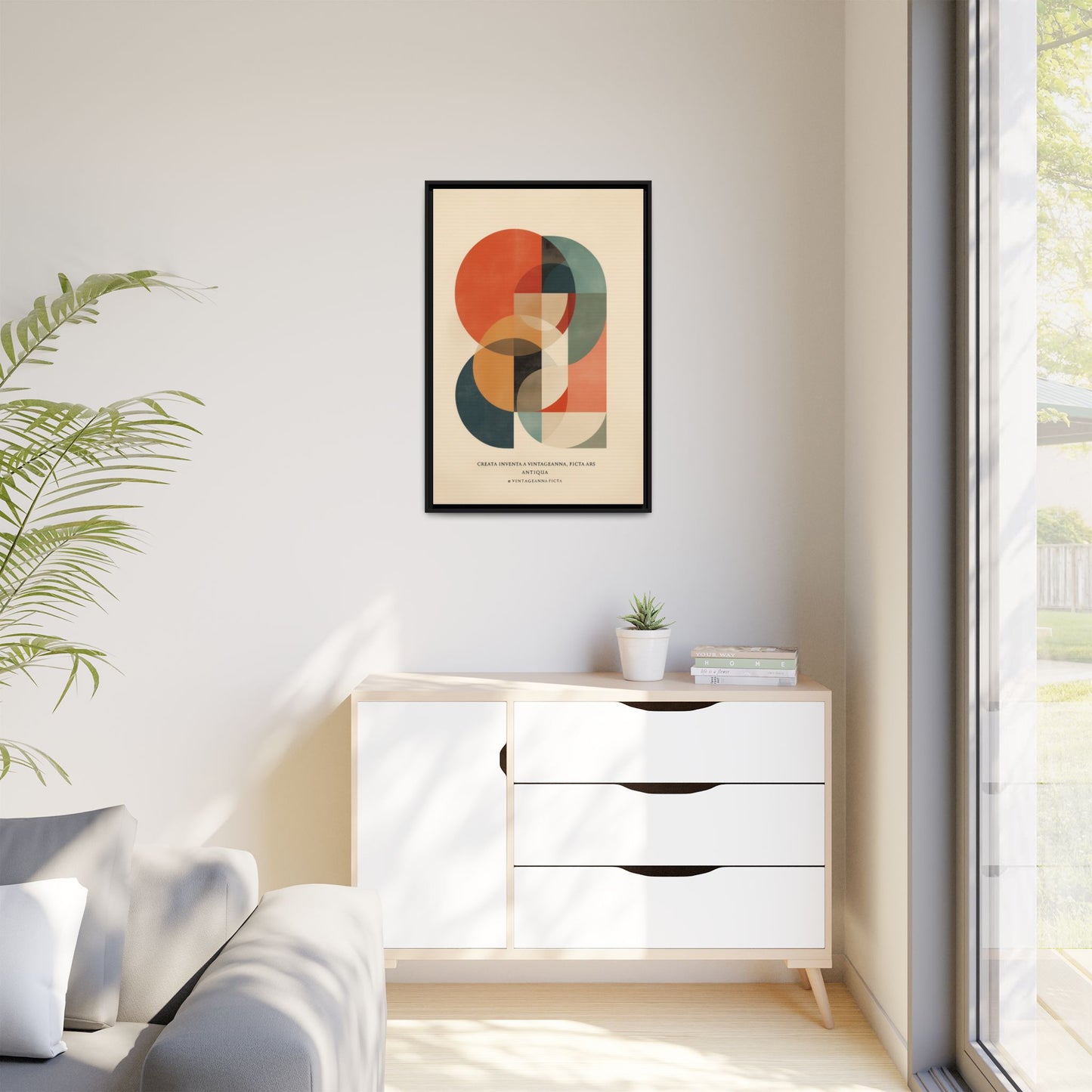 Abstract Geometric Art Print Vintage Poster | Museum-Quality Fine Art Print