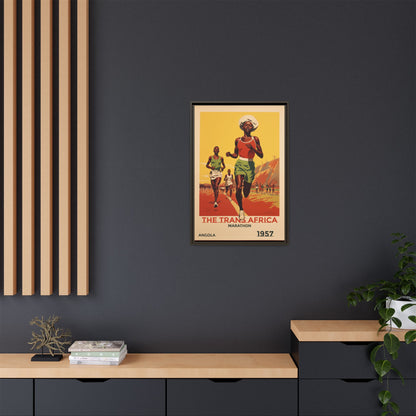 Trans-Africa Marathon 1957 Vintage Poster | Fine Art Print