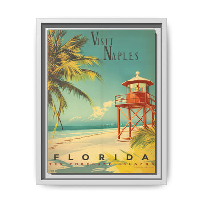 Naples Florida Vintage Beach Poster | Museum-Quality Fine Art Print