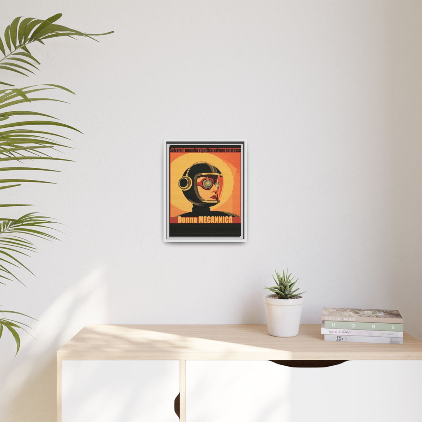 Donna Meccanica Retro Sci-Fi Vintage Poster | Museum-Quality Fine Art Print
