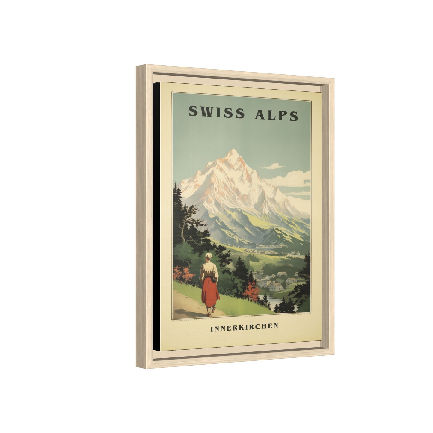 Swiss Alps Vintage Travel Poster | Fine Art Print