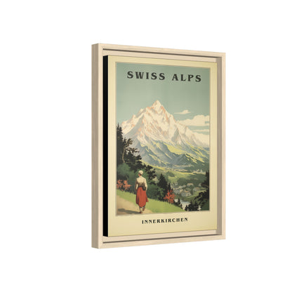 Swiss Alps Vintage Travel Poster | Fine Art Print
