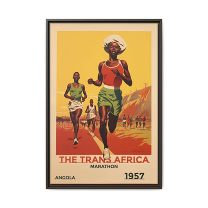 Trans-Africa Marathon 1957 Vintage Poster | Fine Art Print