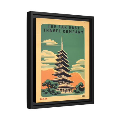 Japan Pagoda Vintage Poster | Museum-Quality Fine Art Print