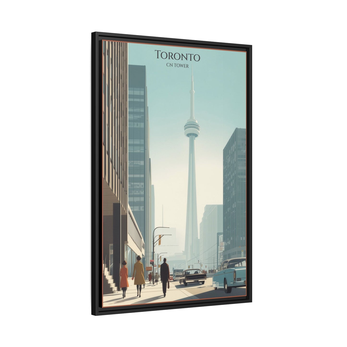 Toronto CN Tower Vintage Travel Poster | Museum-Quality Fine Art Print