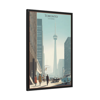 Toronto CN Tower Vintage Travel Poster | Museum-Quality Fine Art Print