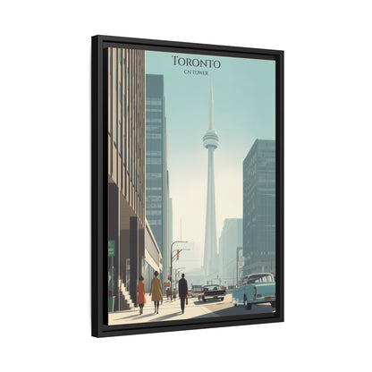 Toronto CN Tower Vintage Travel Poster | Museum-Quality Fine Art Print