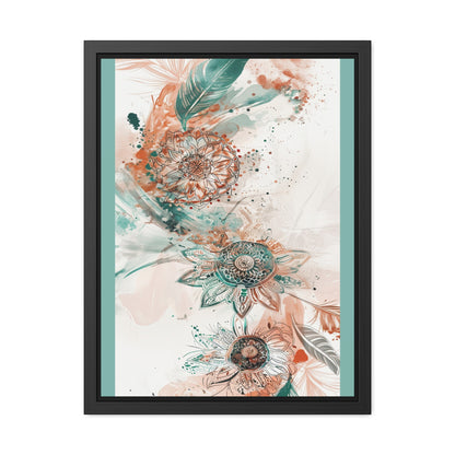 Floral Wall Art Print — Boho Framed Poster, Botanical Home Decor, Vintage-Inspired Gift for Her | Vintageanna
