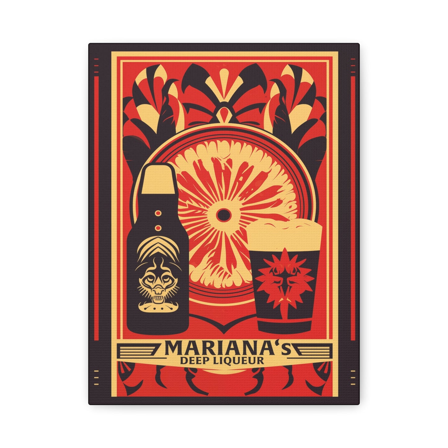 "Mariana’s Deep Liqueur Artistic Matte Canvas" Matte Canvas, Stretched, 1.25"