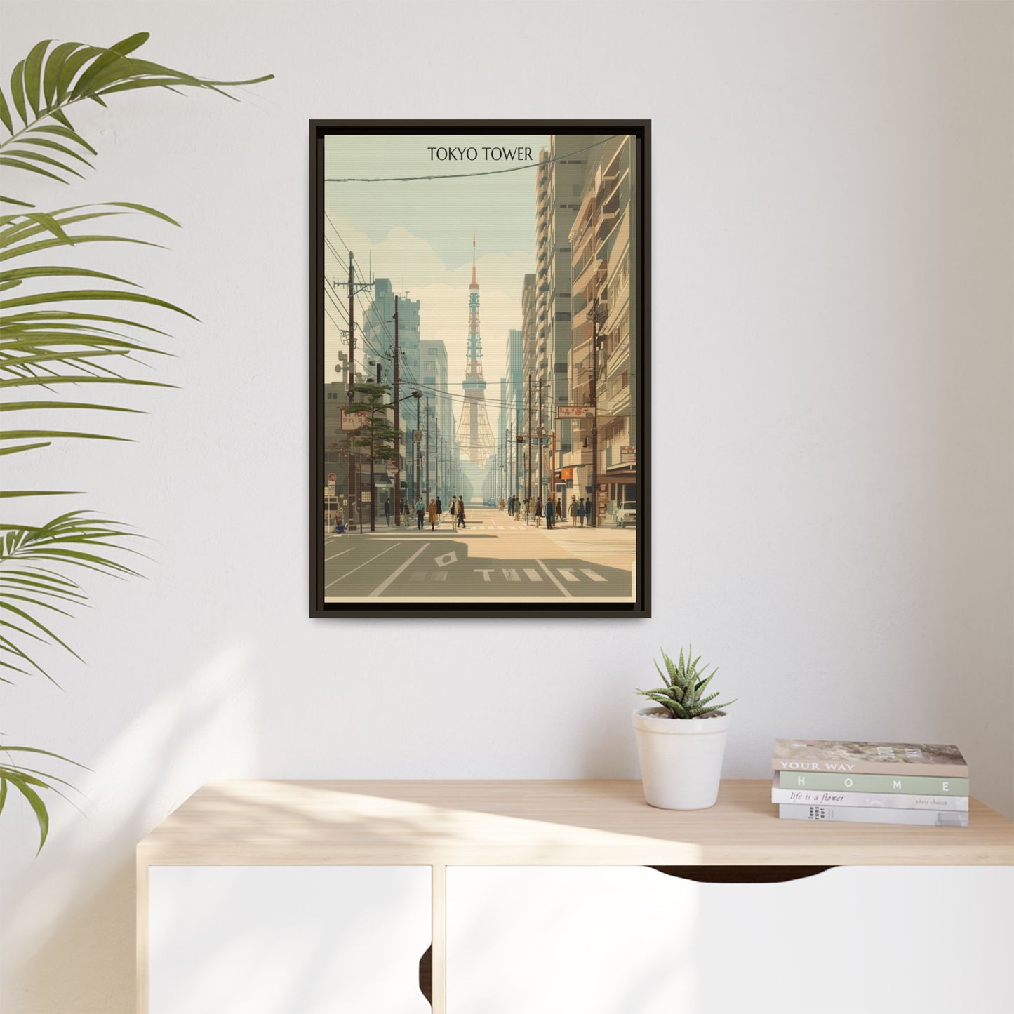 Tokyo Tower Vintage Travel Poster | Museum-Quality Fine Art Print