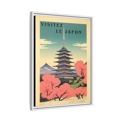 Visitez le Japon Japanese Travel Vintage Poster | Museum-Quality Fine Art Print