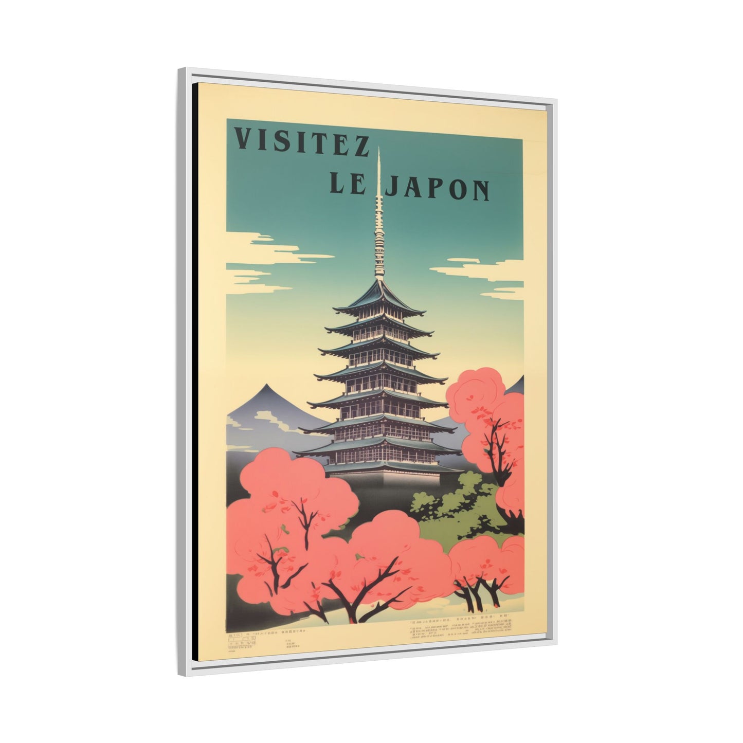 Visitez le Japon Japanese Travel Vintage Poster | Museum-Quality Fine Art Print