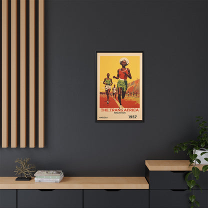 Trans-Africa Marathon 1957 Vintage Poster | Fine Art Print