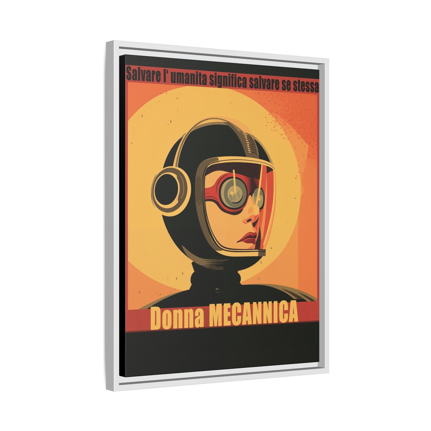 Donna Meccanica Retro Sci-Fi Vintage Poster | Museum-Quality Fine Art Print