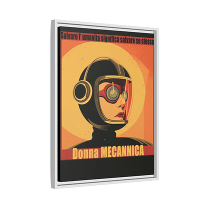 Donna Meccanica Retro Sci-Fi Vintage Poster | Museum-Quality Fine Art Print