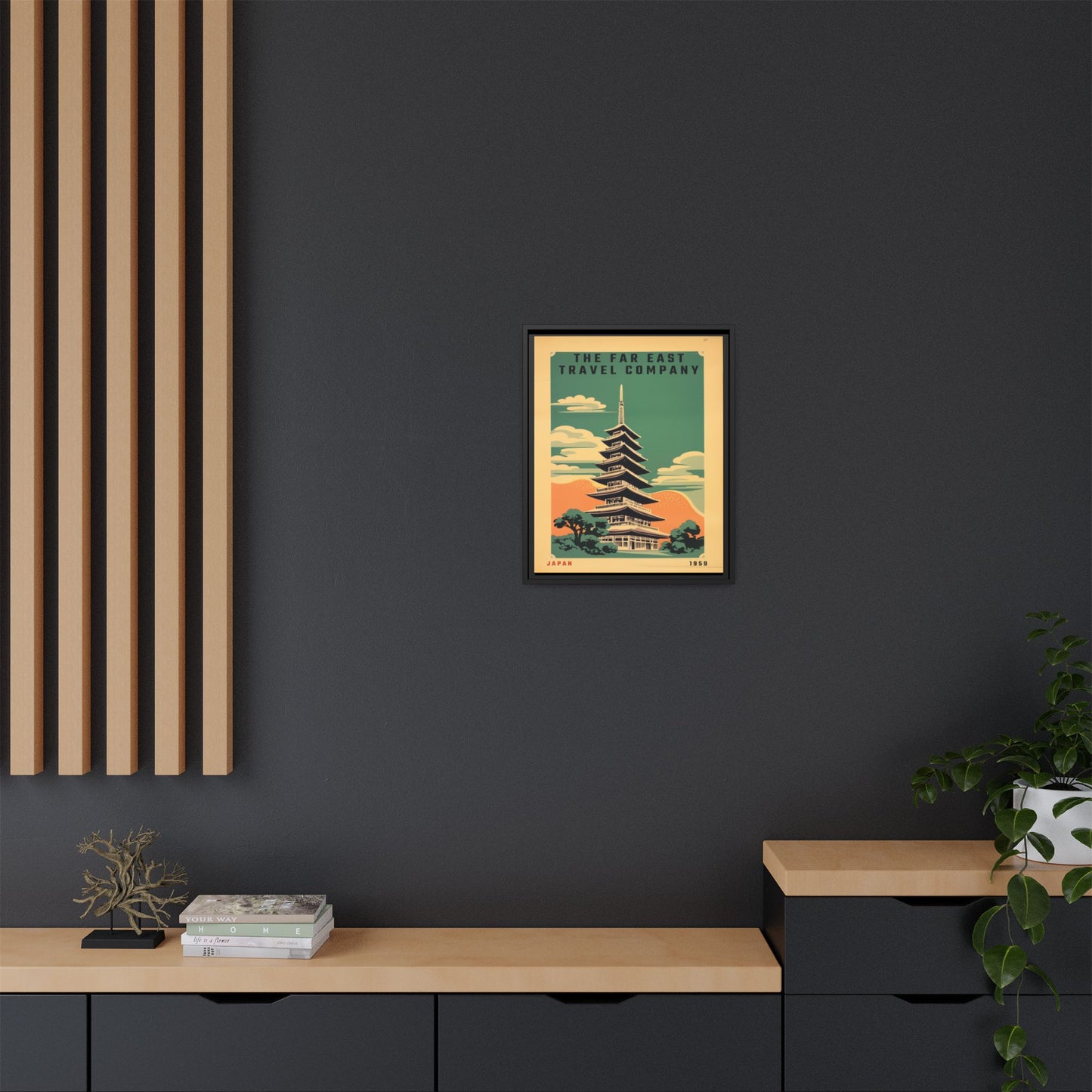 Japan Pagoda Vintage Poster | Museum-Quality Fine Art Print