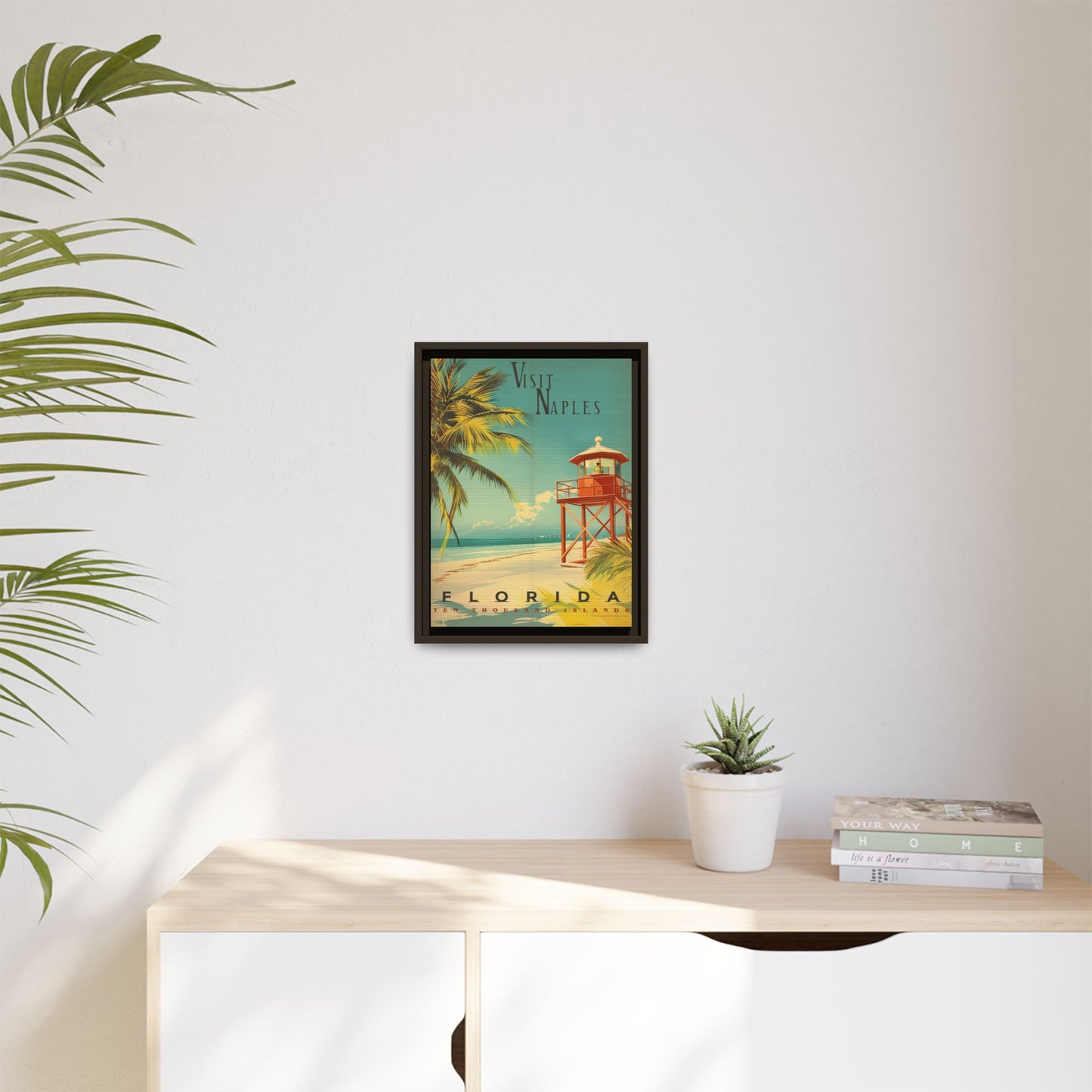 Naples Florida Vintage Beach Poster | Museum-Quality Fine Art Print