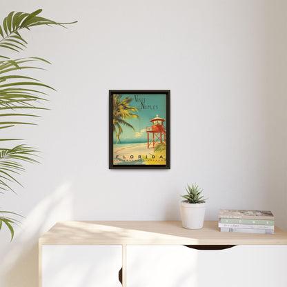 Naples Florida Vintage Beach Poster | Museum-Quality Fine Art Print