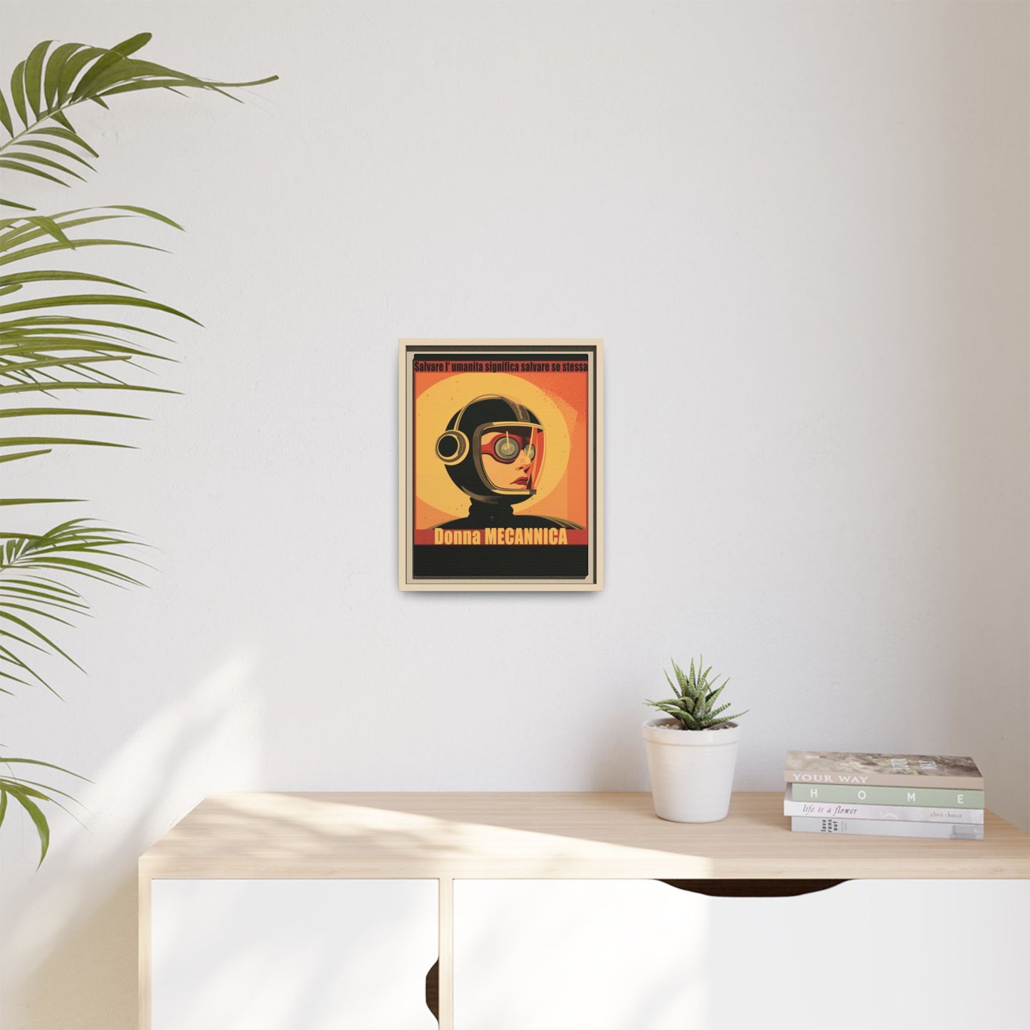 Donna Meccanica Retro Sci-Fi Vintage Poster | Museum-Quality Fine Art Print