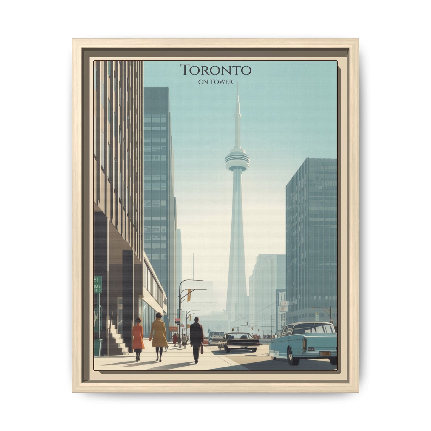 Toronto CN Tower Vintage Travel Poster | Museum-Quality Fine Art Print