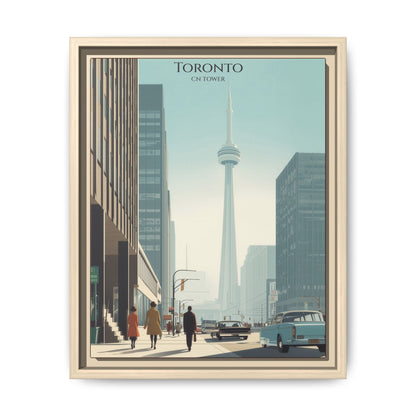 Toronto CN Tower Vintage Travel Poster | Museum-Quality Fine Art Print