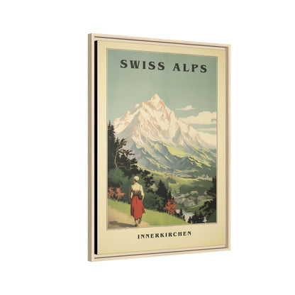 Swiss Alps Vintage Travel Poster | Fine Art Print