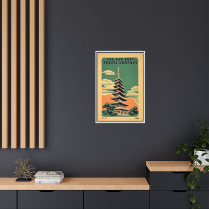 Japan Pagoda Vintage Poster | Museum-Quality Fine Art Print