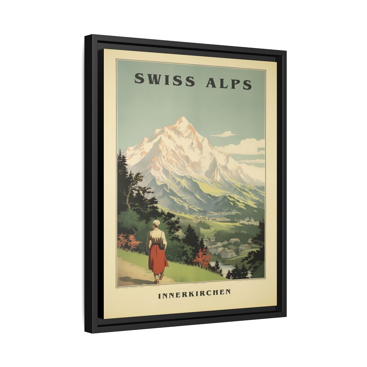 Swiss Alps Vintage Travel Poster | Fine Art Print