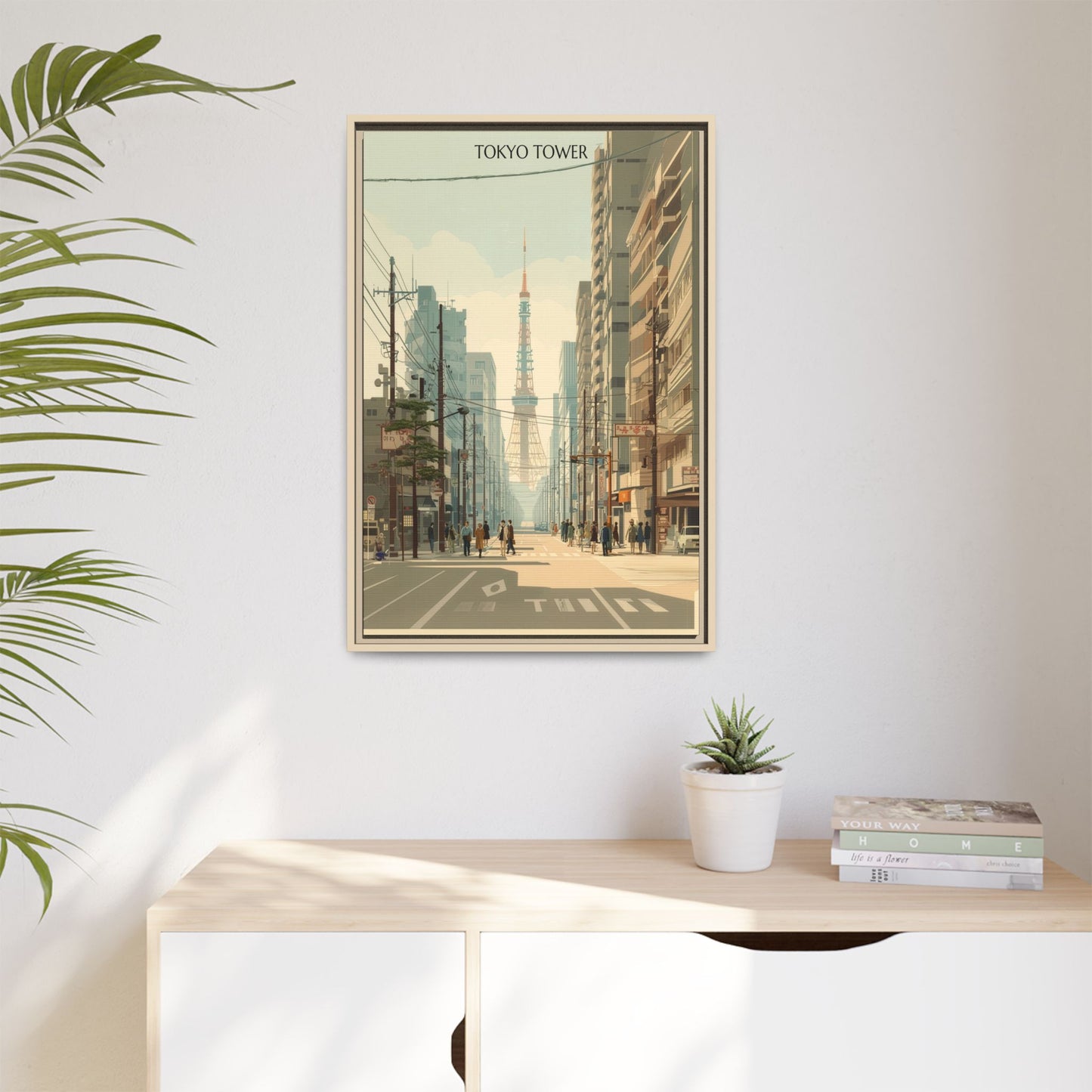 Tokyo Tower Vintage Travel Poster | Museum-Quality Fine Art Print
