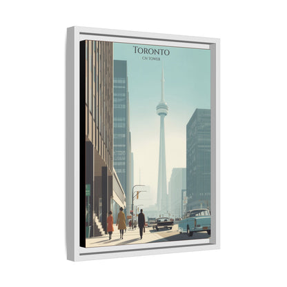 Toronto CN Tower Vintage Travel Poster | Museum-Quality Fine Art Print
