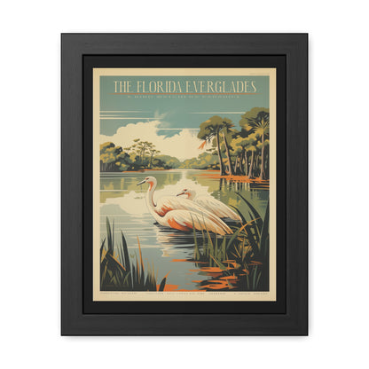 "The Florida Everglades - Bird Watcher’s Paradise Framed Poster"