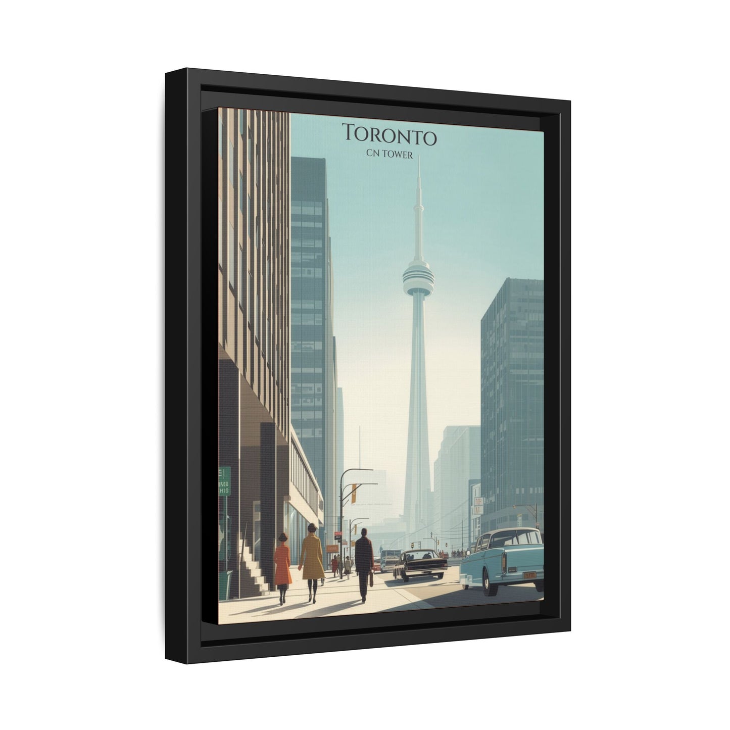 Toronto CN Tower Vintage Travel Poster | Museum-Quality Fine Art Print