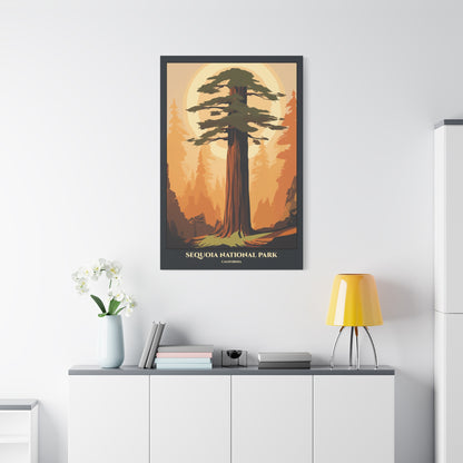 "Sequoia National Park Poster - California Matte Stretched Canvas Wall Art" Matte Canvas, Stretched, 1.25"