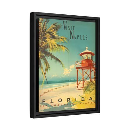 Naples Florida Vintage Beach Poster | Museum-Quality Fine Art Print