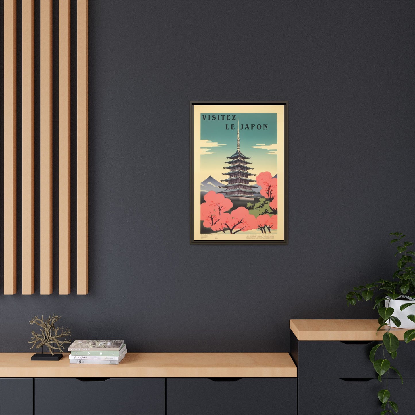 Visitez le Japon Japanese Travel Vintage Poster | Museum-Quality Fine Art Print