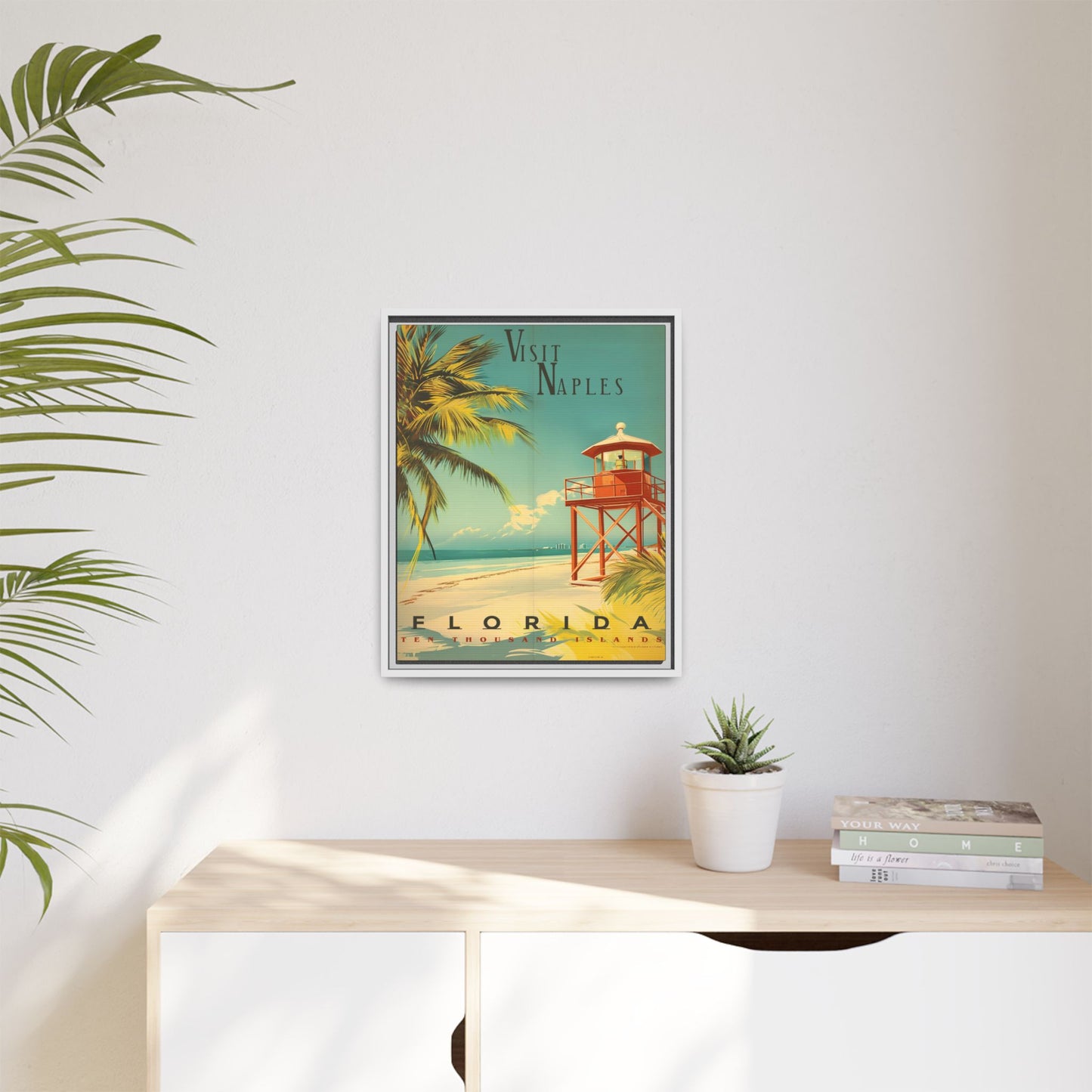 Naples Florida Vintage Beach Poster | Museum-Quality Fine Art Print