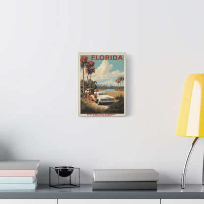 Florida Wetlands St. Johns River Vintage Canvas | Stretched Canvas