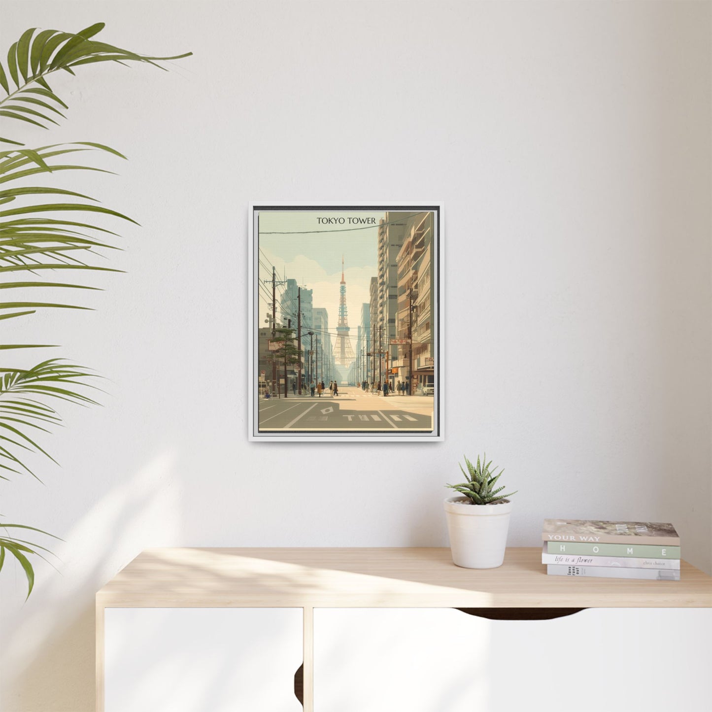 Tokyo Tower Vintage Travel Poster | Museum-Quality Fine Art Print