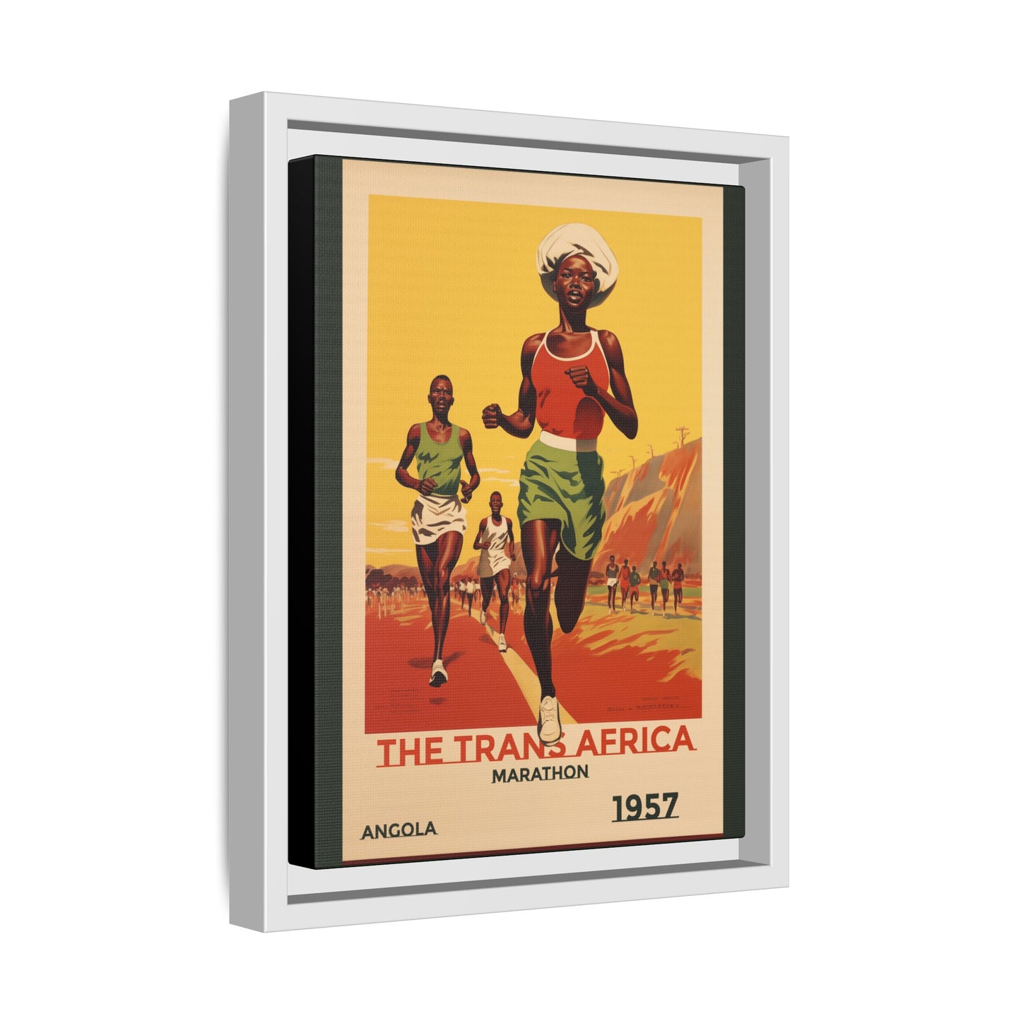 Trans-Africa Marathon 1957 Vintage Poster | Fine Art Print