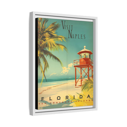 Naples Florida Vintage Beach Poster | Museum-Quality Fine Art Print